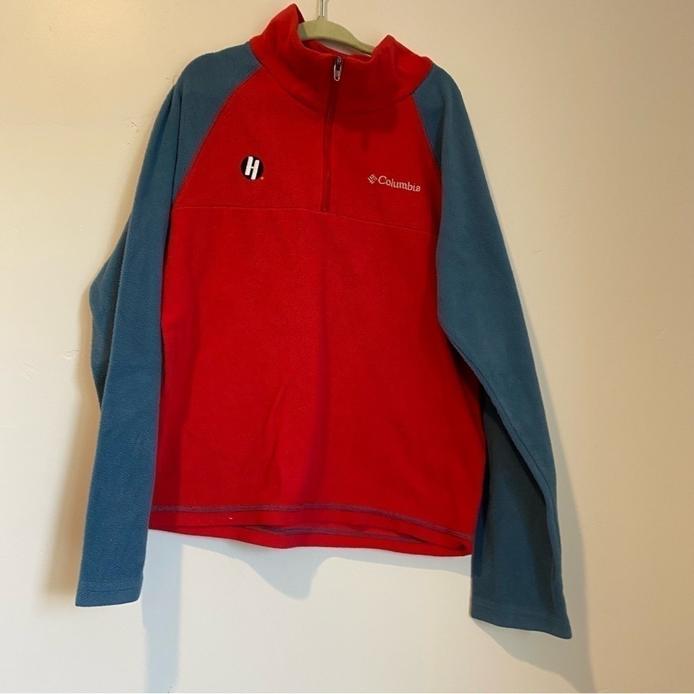 Columbia boys pullover sweater 8 red